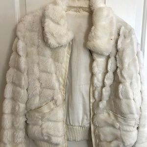 White Faux Fur Jacket